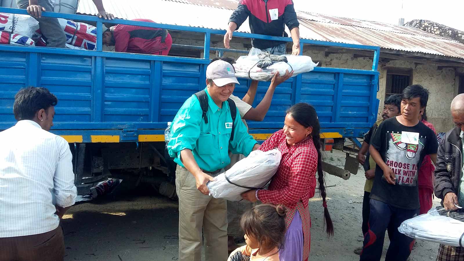 Excited families rush to World Concern distribution points, grateful for your help when they needed it the most.