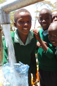 School kids in Naroomoru, Kenya are healthier and doing better in school because of clean water.