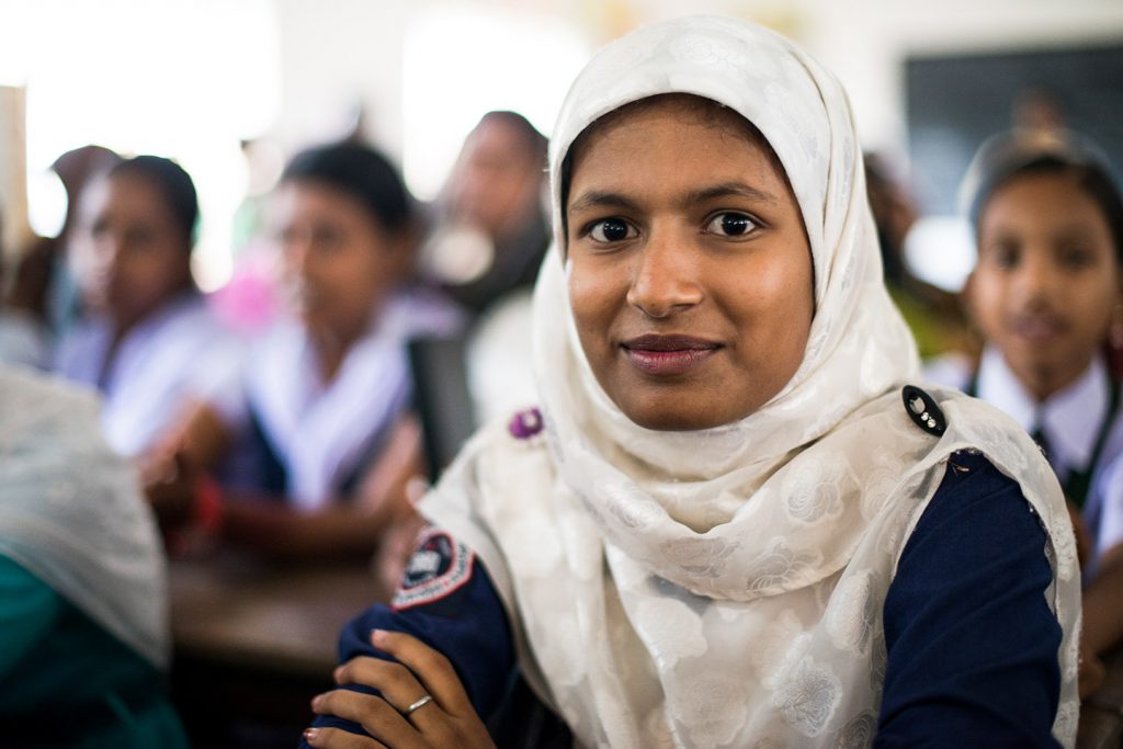 Educating girls in places like Bangladesh drastically reduces the likelihood of them becoming child brides and teenage mothers.
