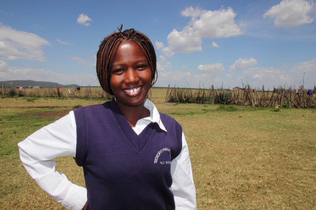 Christine in Kenya.