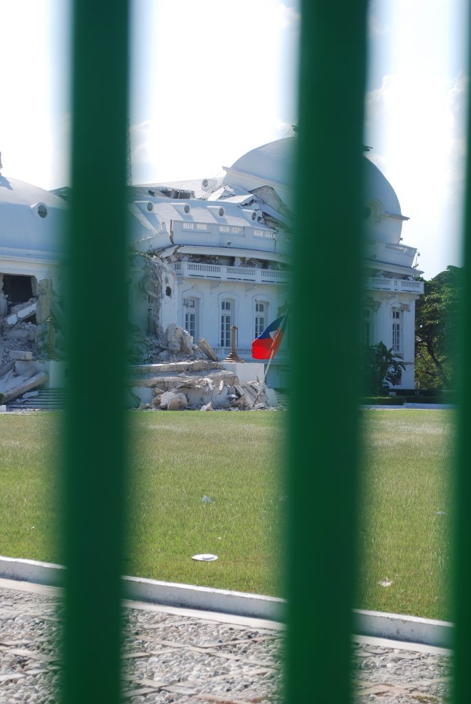 Damaged Presidential Palace