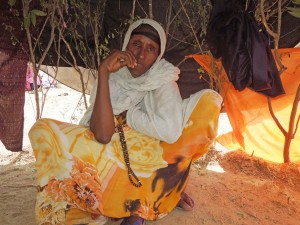 An IDP in Dhobley, Somalia