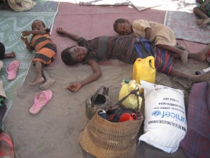 kids sleeping in Somalia