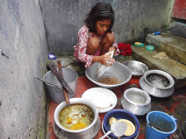 Instead of going to school and experiencing childhood, Mitu was cooking for and cleaning up after another family from the time she was 5 years old.