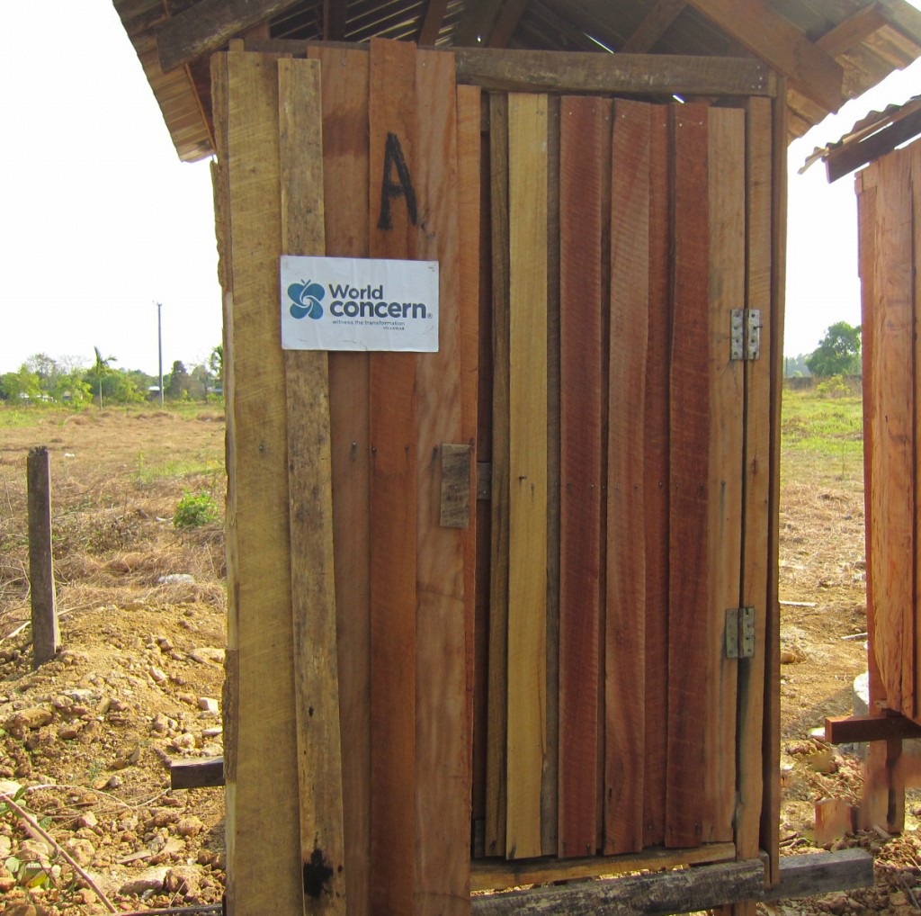New latrine in Mynamar camp.