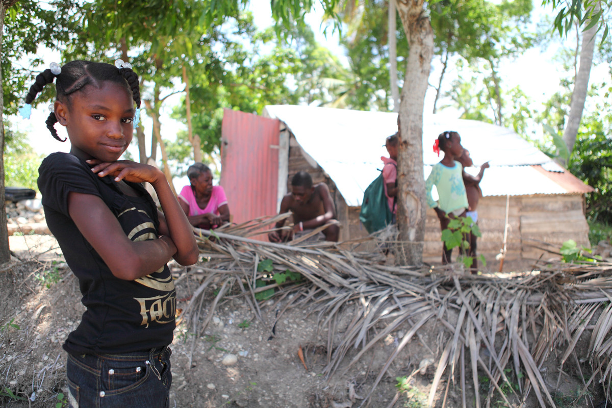 Nadѐge Moise and her family live in a rural village in the mountains of Southern Haiti, an area that has been severely damaged by hurricanes.